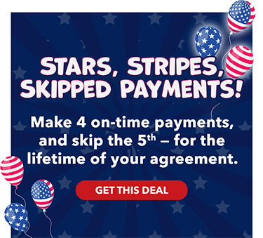 Make 4 on-time payments, and skip the 5th - for the lifetime of your agreement.